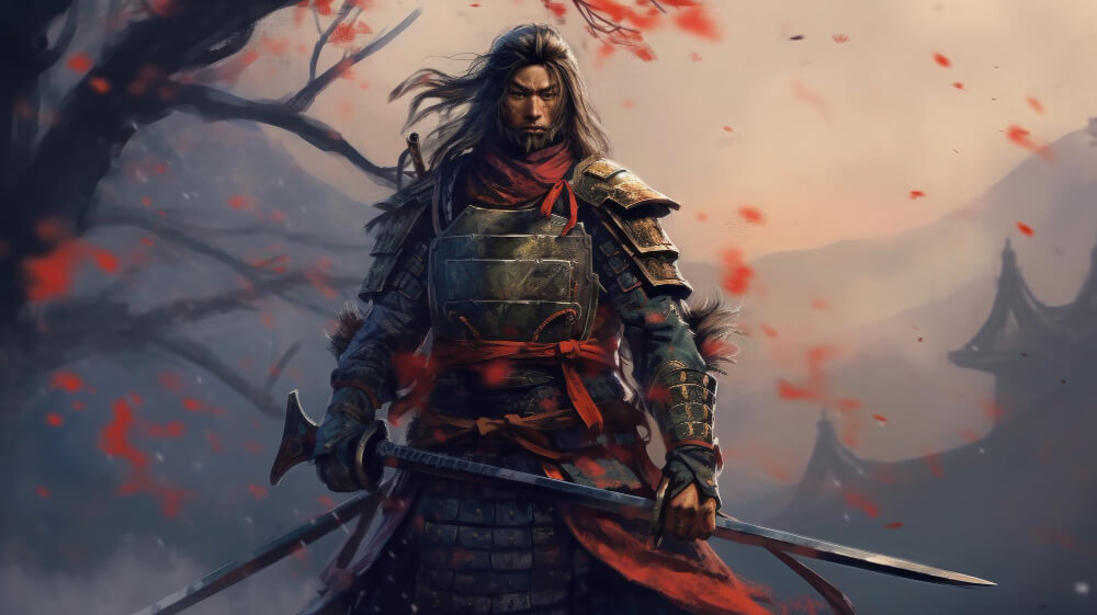 portrait-samurai-traditional-armor-with-katana-generative-ai